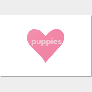 Puppies Heart Posters and Art